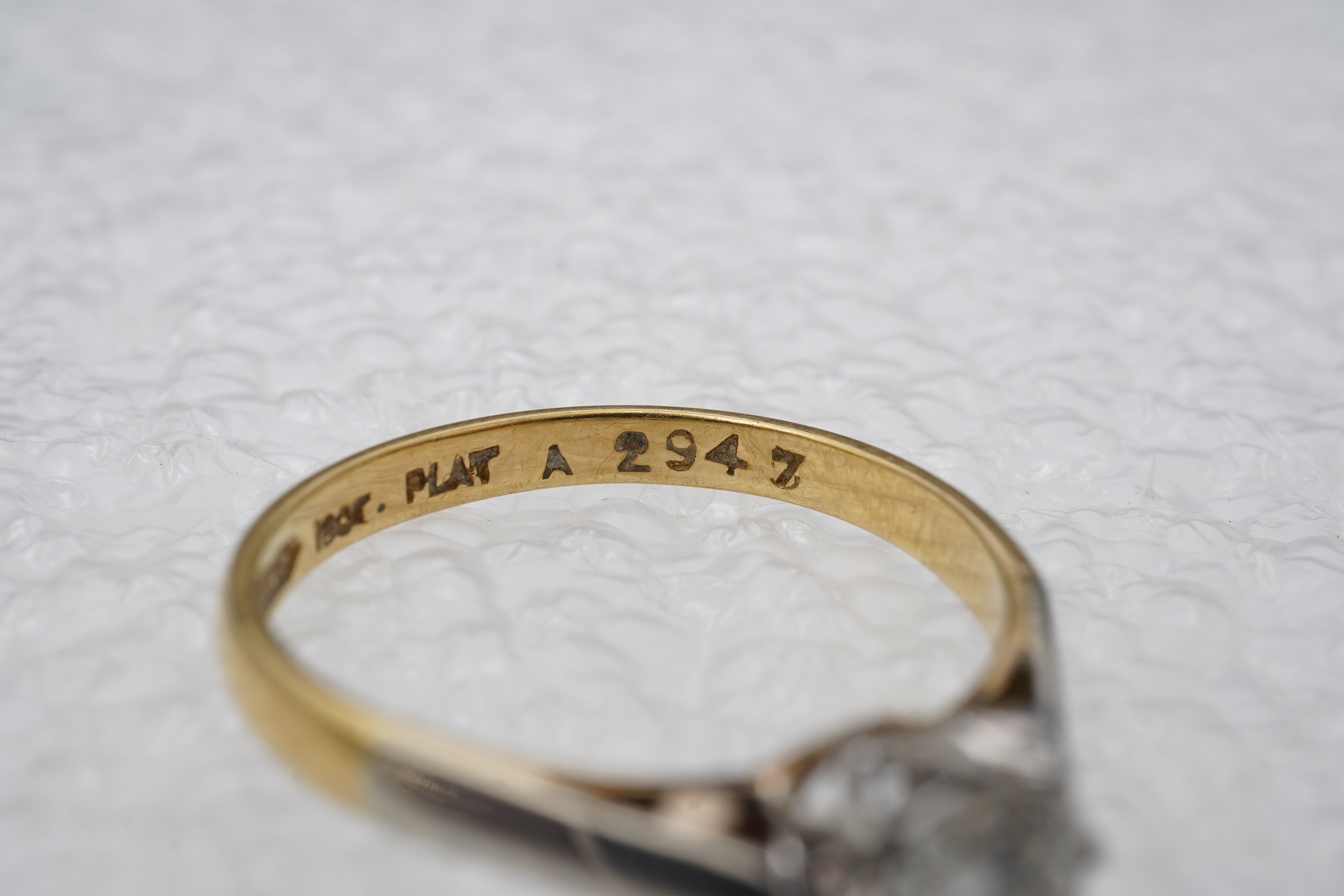 A diamond ring, early 20th century